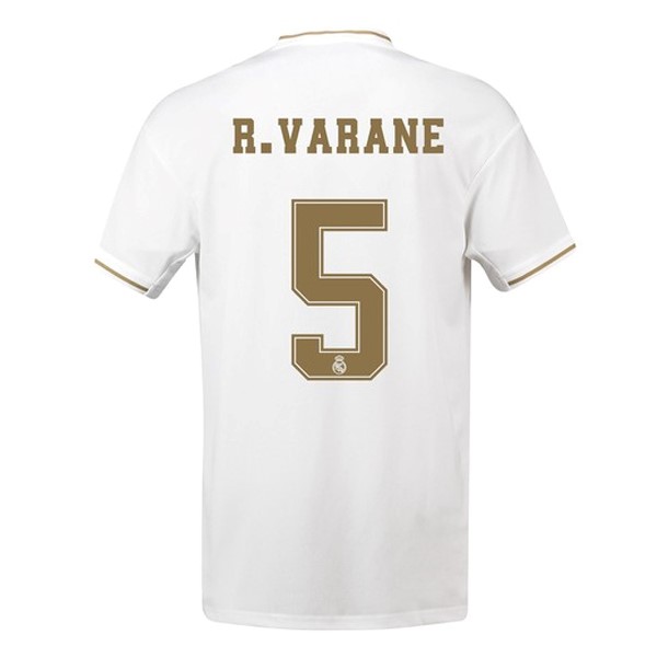 Trikot Real Madrid NO.5 Varane Heim 2019-20 Weiß Fussballtrikots Günstig